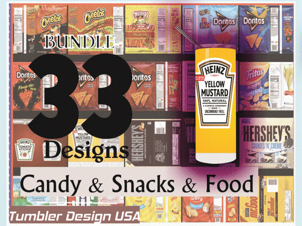 Combo 33 candy & snacks & food various designs tumber, 20oz skinny straight,template for sublimation,full tumbler, png digital download 1014533239