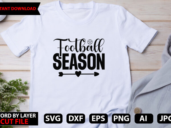 Football season vector t-shirt design