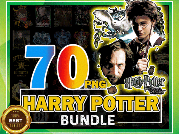 Https://svgpackages.com bundle 70 harry potter png, harry potter birthday, harry potter fans, harry potter digital, hogwarts inspired, instant download 1006211430 graphic t shirt