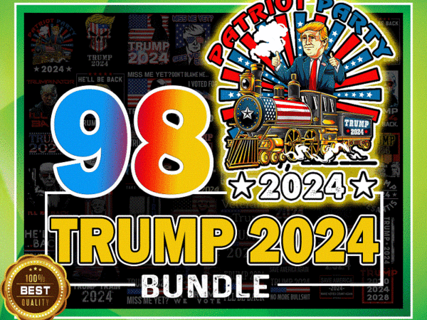 Https://svgpackages.com 98 designs trump 2024, trump 2024 png, sublimation design, sublimation download, election 2024 sublimation, election 2024, trump cut file 1006742590