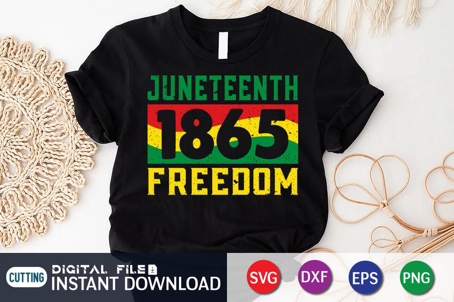 Juneteenth 1865 Freedom Day SVG shirt, reedom day flag shirt ...