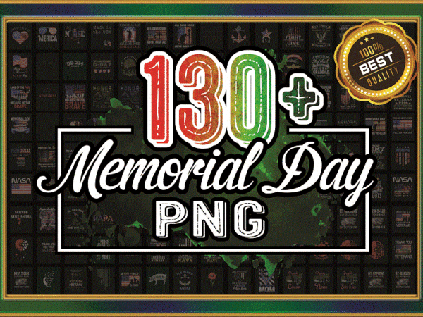 Https://svgpackages.com 130+ memorial day png bundle, memorial day remember&honor, usa american flag png, happy memorial day png, patriotic america flag 4th of july 1007283165 graphic t shirt