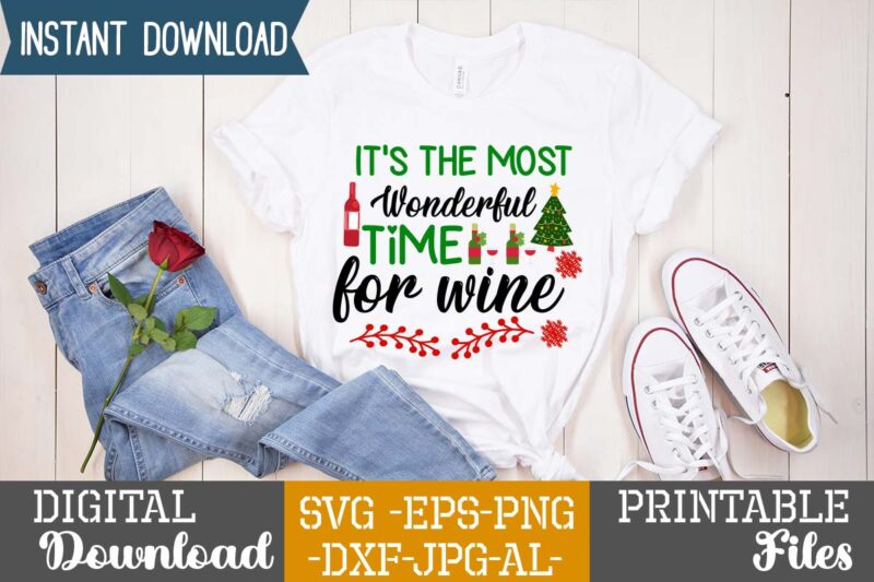 It's The Most Wonderful Time For Wine,Christmas svg bundle ,svgs,quotes-and-sayings,food-drink,print-cut,mini-bundles,on-sale,christmas svg bundle, farmhouse christmas svg, farmhouse christmas, farmhouse sign svg, christmas for cricut, winter svg,merry christmas svg, tree & snow