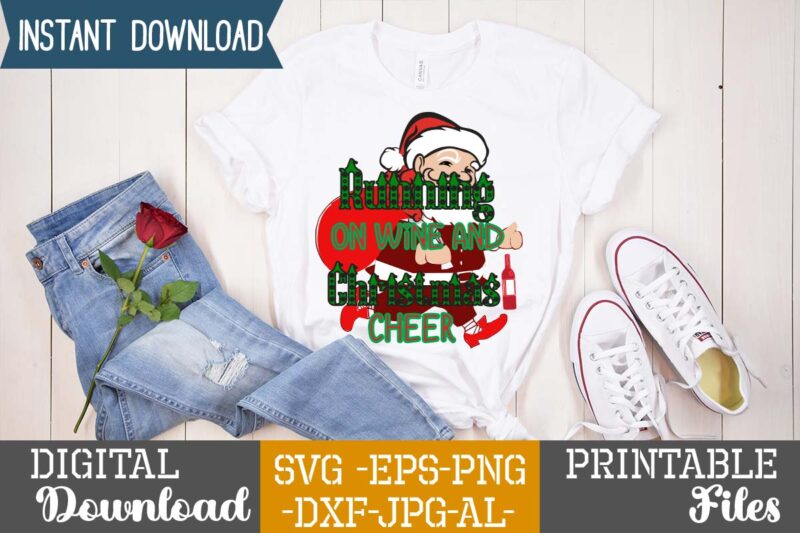 Running On Wine And Christmas Cheer,Christmas svg bundle ,svgs,quotes-and-sayings,food-drink,print-cut,mini-bundles,on-sale,christmas svg bundle, farmhouse christmas svg, farmhouse christmas, farmhouse sign svg, christmas for cricut, winter svg,merry christmas svg, tree & snow silhouette