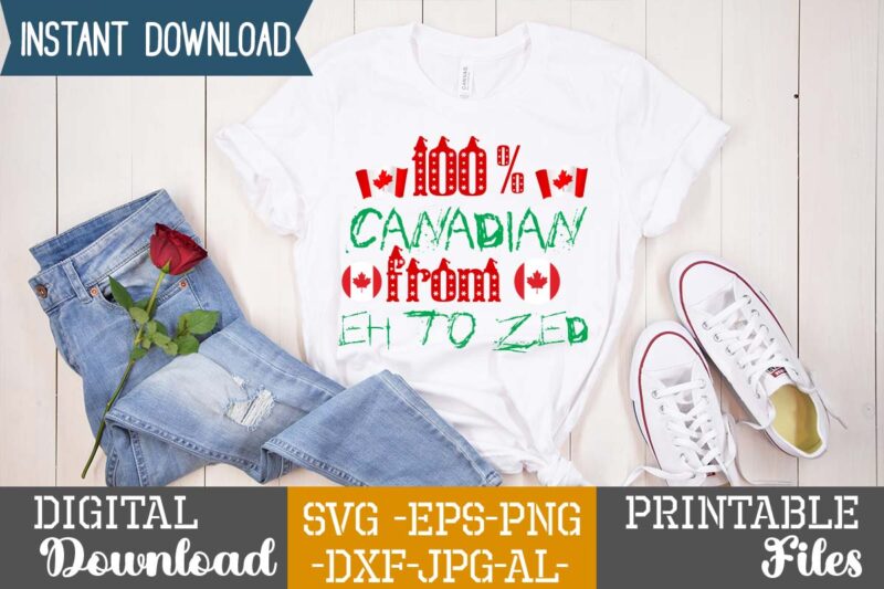 100% Canadian From Eh To Zed,SVGs,quotes-and-sayings,food-drink,print-cut,mini-bundles,on-sale,canada svg, australia svg, united states svg, france svg, clip art, free clip art images, christmas clip art, free clip art, christmas clip art free,