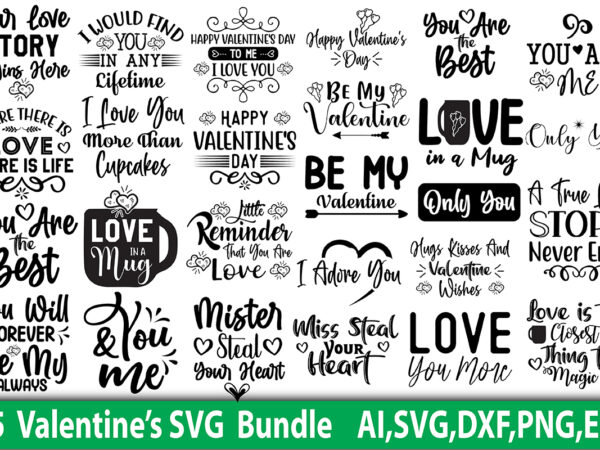 Valentines svg bundle t shirt vector art