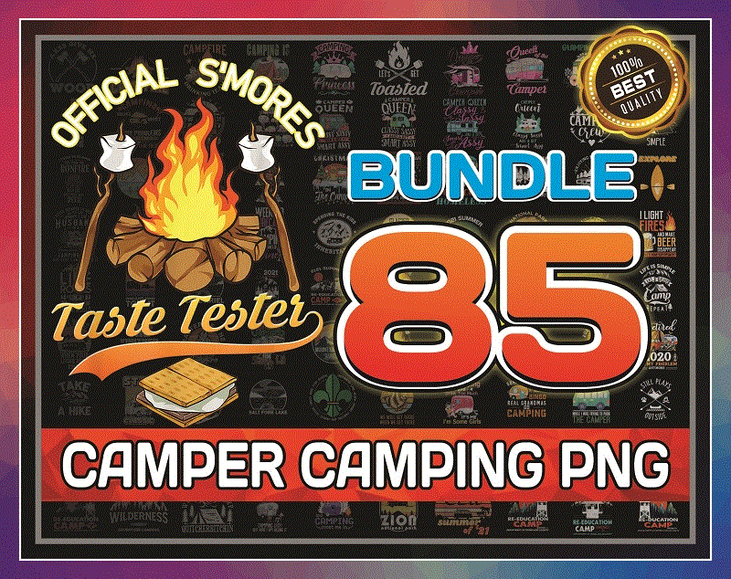 85 Designs Camping PNG Bundle, Camper Png, Camp png, 2021 Summer Re-Education, Camp Graphic, Go Camping, Clip Art, Instant Digital Download 927700973