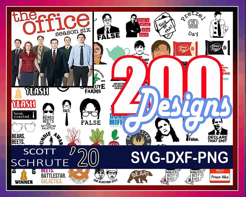 The Office Show SVG, 594 Files Design, Bundle Svg, SVG For Cricut, SVG Silhouette Dxf, Png. 871623616