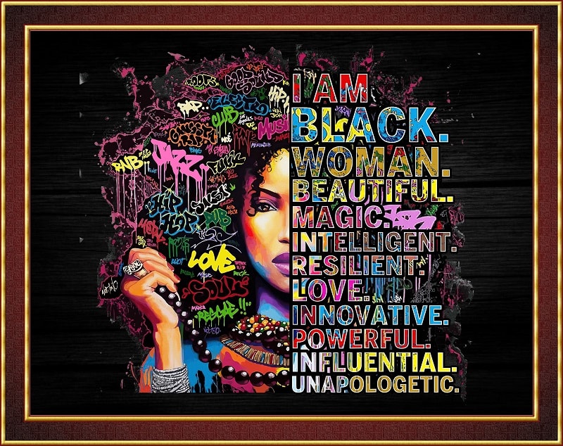 I Am Black Women png, Black Girl Magic, Black Queen, Black Pride, Afro Hair Clipart, Afro Women, Sublimation Designs, Digital Downloads 872748050