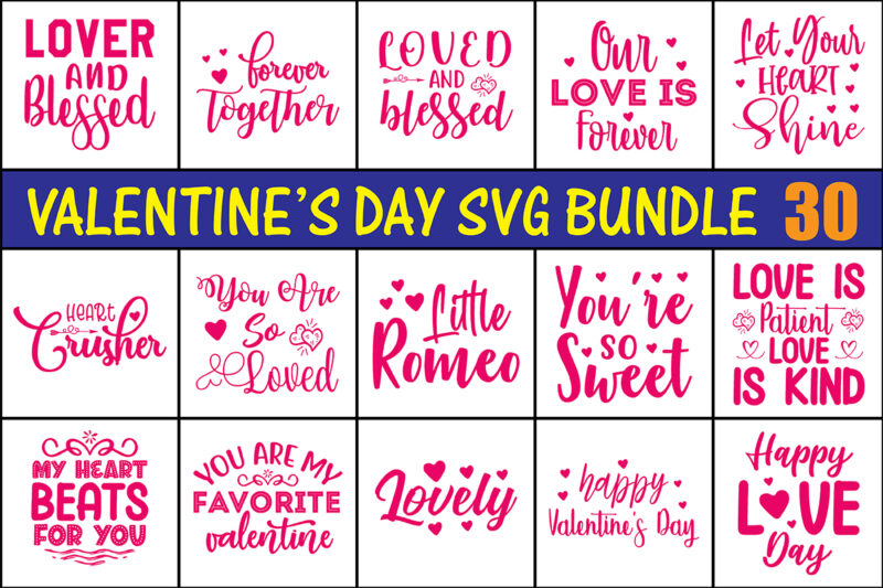 Valentines SVG Bundle