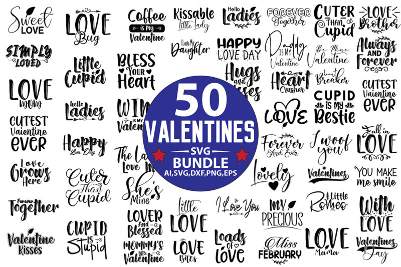 Valentines svg bundle