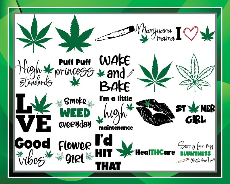 https://svgpackages.com Bundle 20 Weed Svg Png, Weed Cut File, Weed Quotes Svg, Marijuana Svg, Weed Leaf Svg, Cannabis Svg, Rolling Tray, Digital Download 971222752