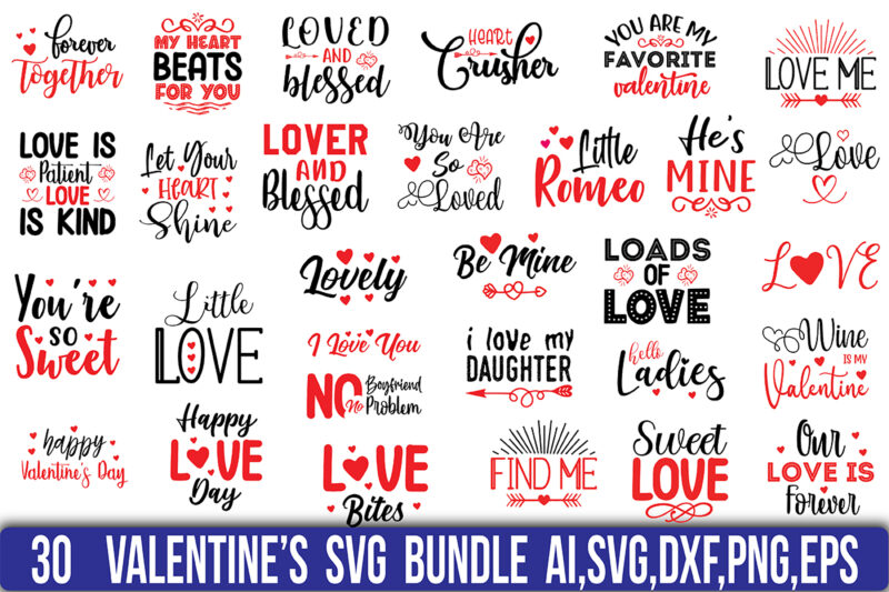 Valentines SVG Bundle