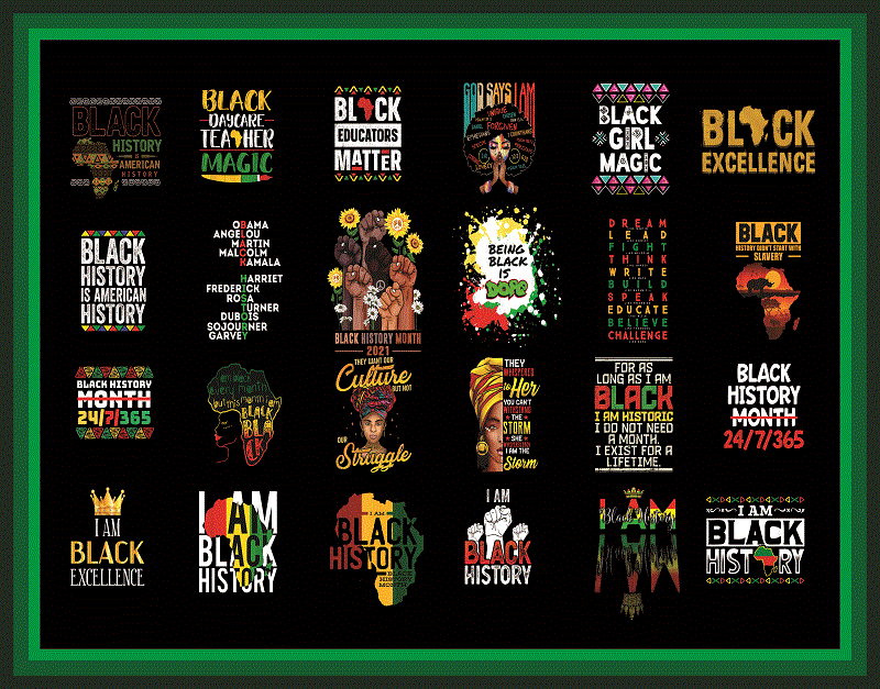 Bundle 100+ Blakck History png, I am Black History png, Black History Month PNG, Black Pride png, Afro Women png, Sublimation Digital 936211778