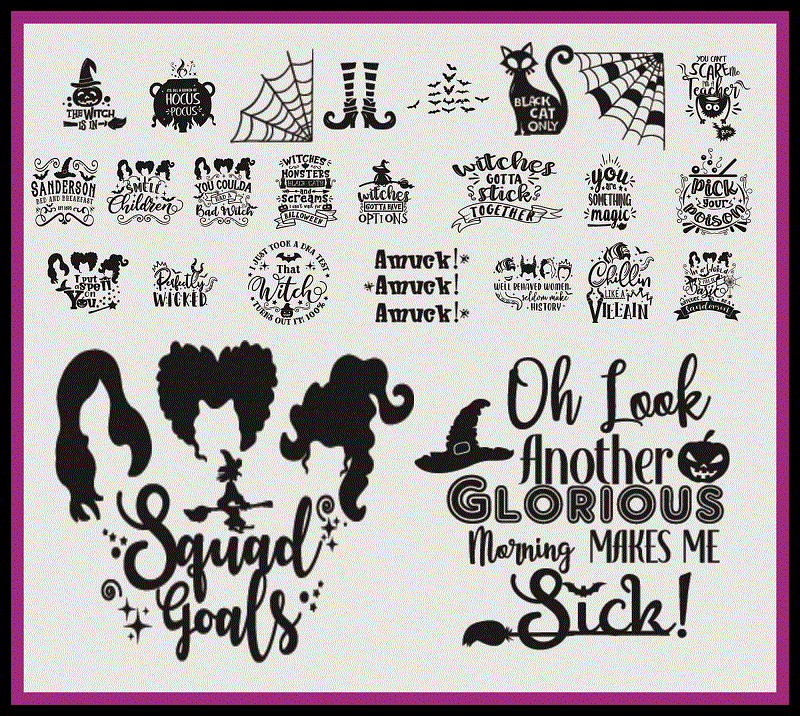 100+ Hocus Pocus SVG – PNG Bundle, Sanderson Sisters Shirt, Halloween SVG, Hocus Pocus Vectors, Halloween Shirt, Hocus Pocus Cricut 865734049