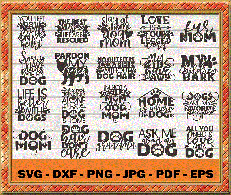 20 Dog Mom Quotes SVG, Dog mom svg, Designs Svg, Pet Mom, Pet Svg, Dog Mom Quotes Cut File, Funny Quotes, Commercial Use, Instant Download 804372043