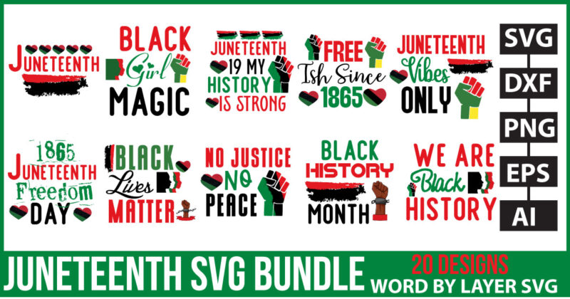 Juneteenth SVG Bundle, Black History SVG, Black Power SVG, Juneteenth 19 Freeish svg cut file for silhouette cameo cricut iron on transfer,Juneteenth svg Bundle , juneteenth svg ,black history svg