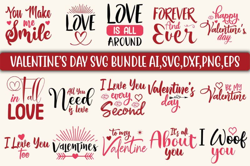 Valentines SVG Bundle