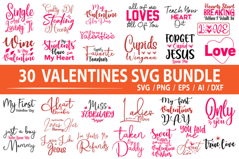 Valentines SVG Bundle