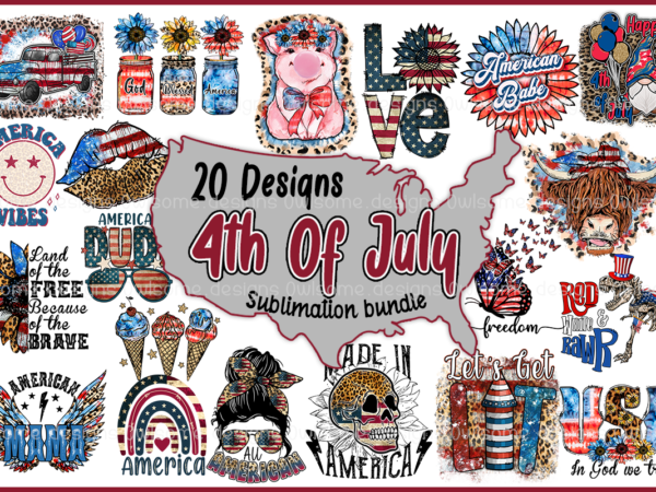 4th of July Sublimation Design