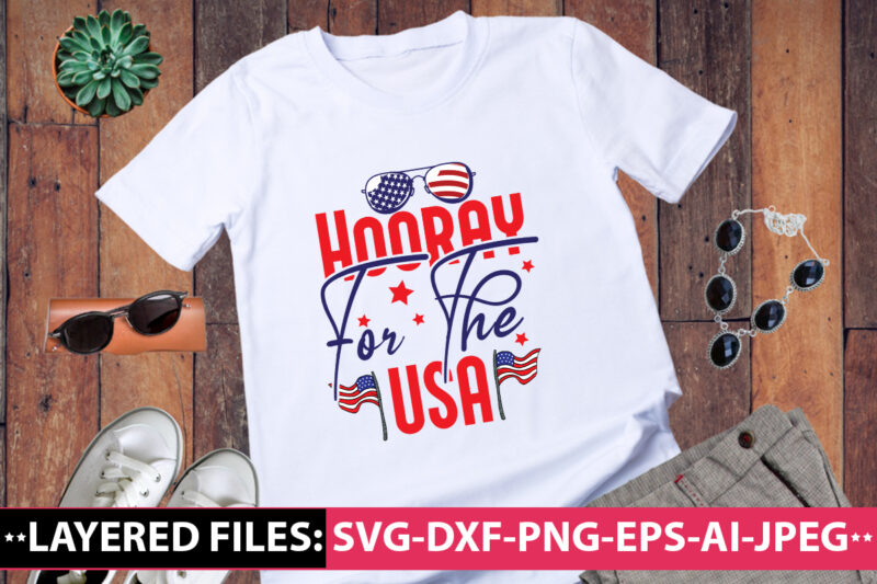 Hooray for the USA vector t-shirt design