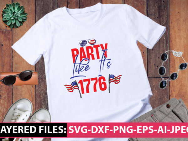 Party like its 1776 vector t-shirt design