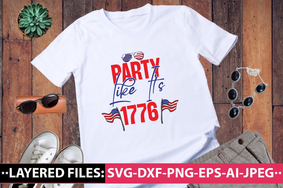 Party Like Its 1776 vector t-shirt design - Buy t-shirt designs