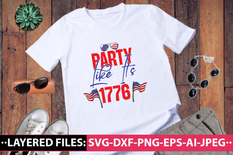 Party Like Its 1776 vector t-shirt design