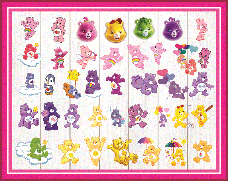 97 Care Bears ClipArt- PNG Images 300dpi Digital, Clip Art, Instant Download, Graphics Transparent Background Scrapbook 980324195