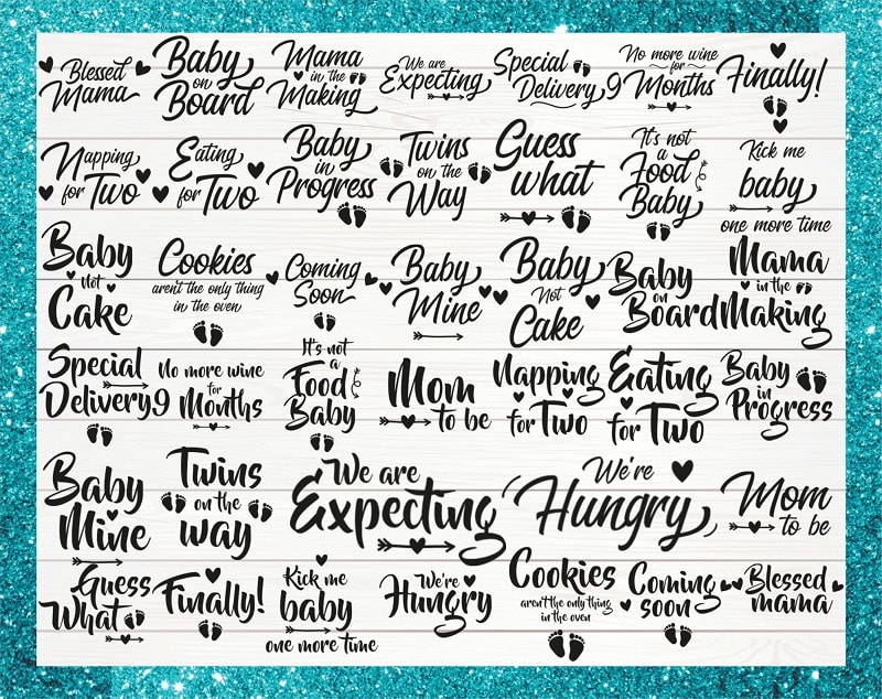 Pregnancy SVG Bundle  Funny Shirt Designs SVG (2626133)