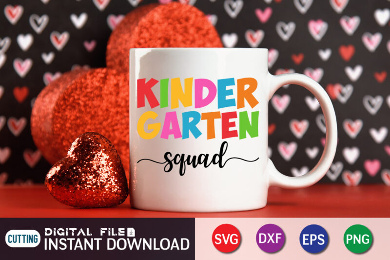 Kindergarten Squad t shirt vector illustration