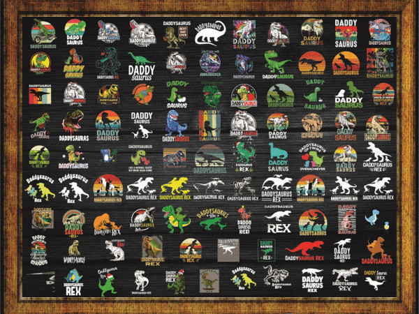 Combo 600 daddysaurus vintage png, bundle png, daddysaurus fathers day png, daddysaurus rex png, dinosaur father day png, daddysaurus t rex 1001459368 t shirt vector file