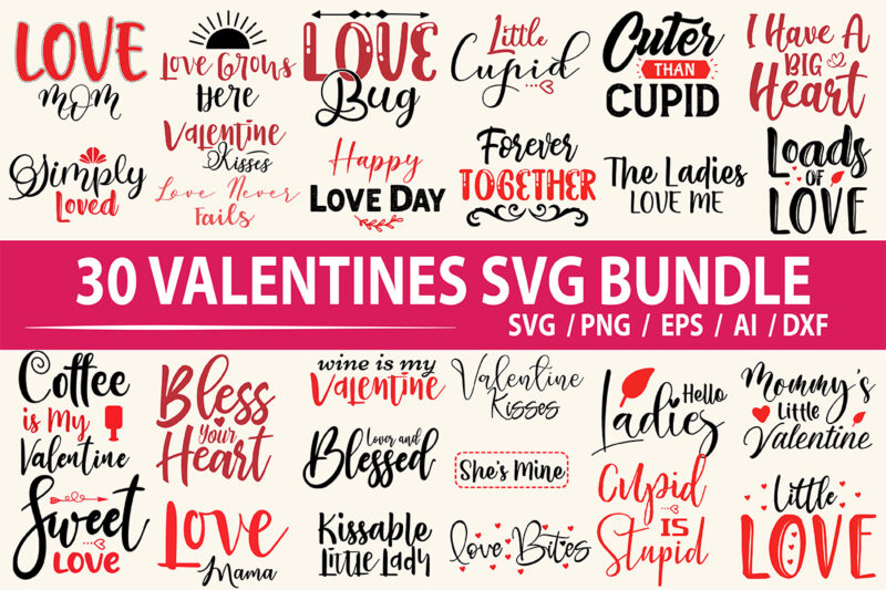 Valentines SVG Design Bundle