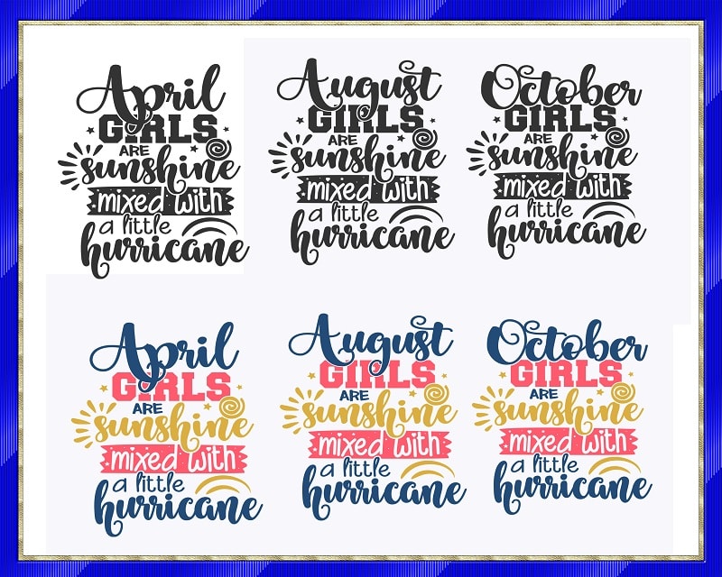 24 Birthday Months SVG Bundle | Commercial Use Vector, January February March April May June July August September October November December 676827985