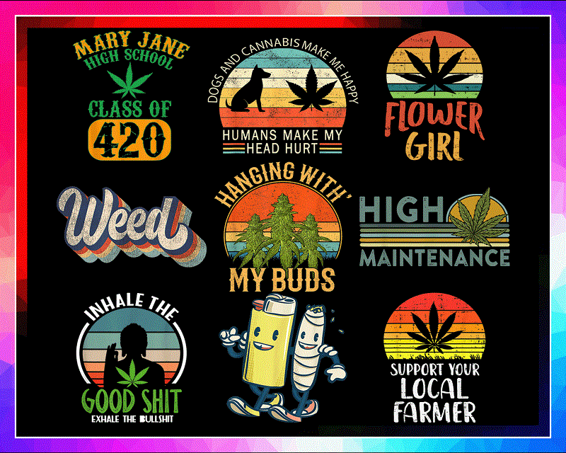 35 Designs Cannabis PNG Bundle, Weed Bundle Png, Dope Bundle, Smoke weed Png, Retro design Weed Cannabis PNG, Vintage Retro Marijuana Leaves 983052162