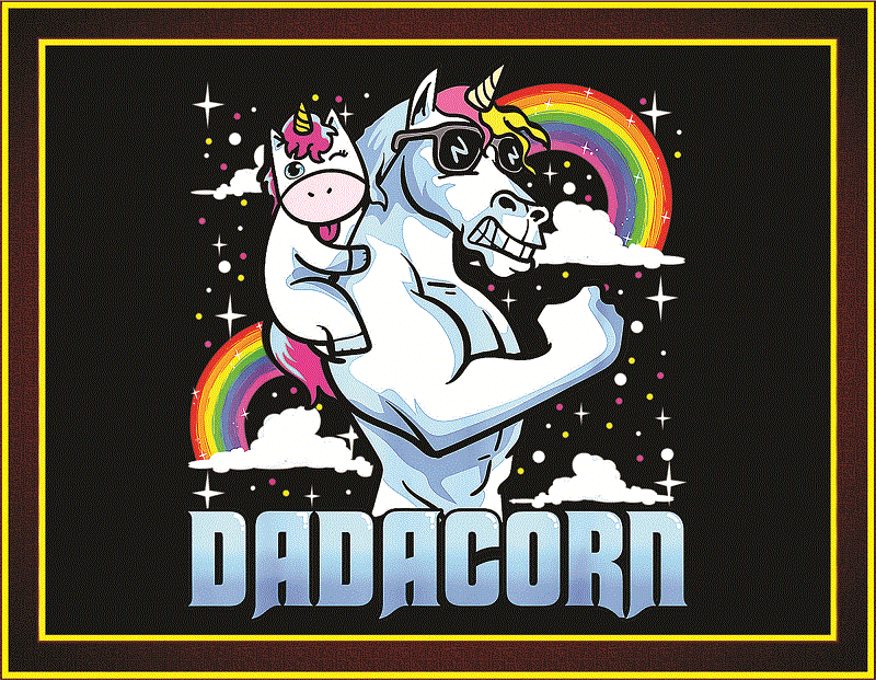 Combo 100 File, Dada Unicorn Design PNG, Unicorn Png, Digital Download, Daddy Unicorn Sublimation, Tshirt Design, Printable waterslide, 998462714