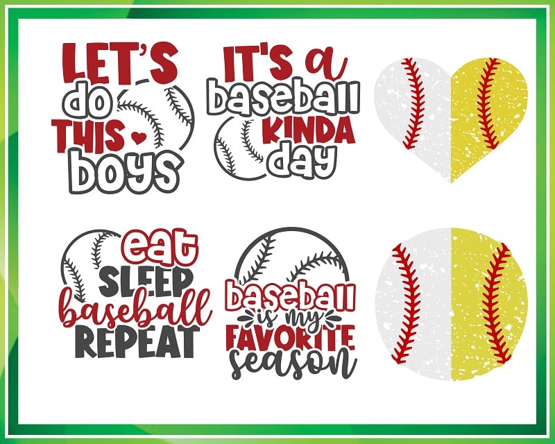 Baseball bundle SVG, Baseball Junkie Svg, Love Baseball, Baseball Fan Svg, Baseball Mom SVG, It’s a Baseball Kinda Day, Printable Baseball 707852096