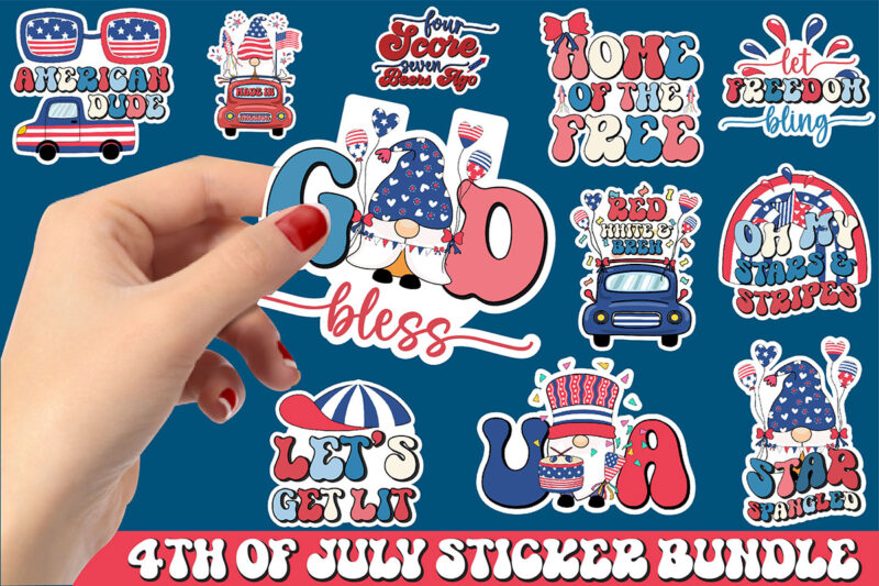 4th of July Sticker Bundle