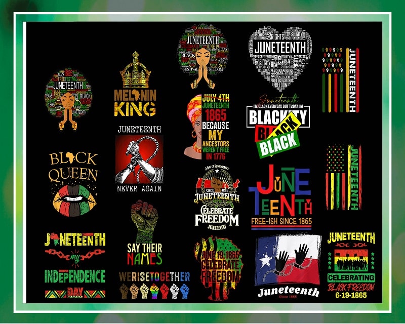 63 Juneteenth PNG, Juneteenth Black Americans Independence 1865, Melanin King, Black Queen, Black Freedom Justice PNG, Digital Download 1003989529