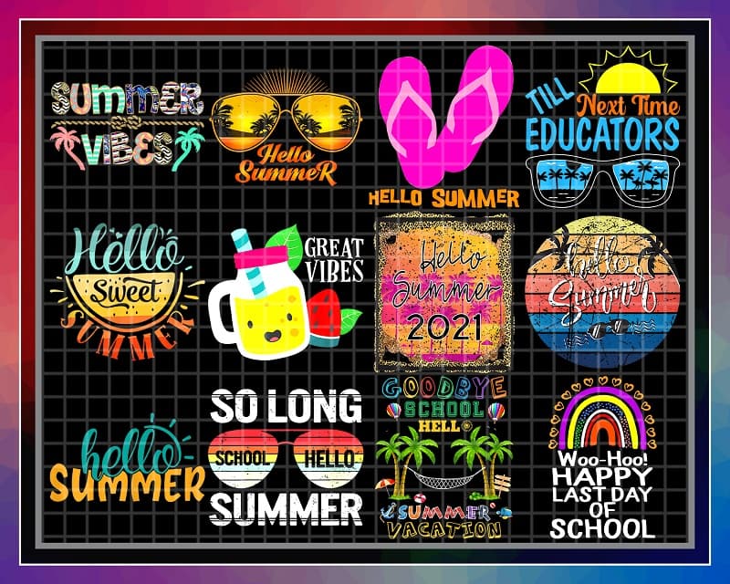 Bundle 92 Designs Hello summer PNG, Summer Vibes, Beach, Gnome summer, funny summer, Sublimation, Summer Vacation, Digital download 1006797175