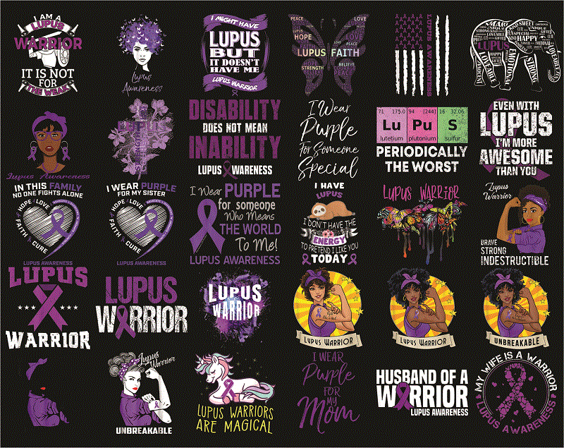 Bundle 151+ Lupus awareness png, Lupus Digital png, Warrio lupus awareness Png, In May We Wear Purple Sublimation Png, Digital Download 1010229867