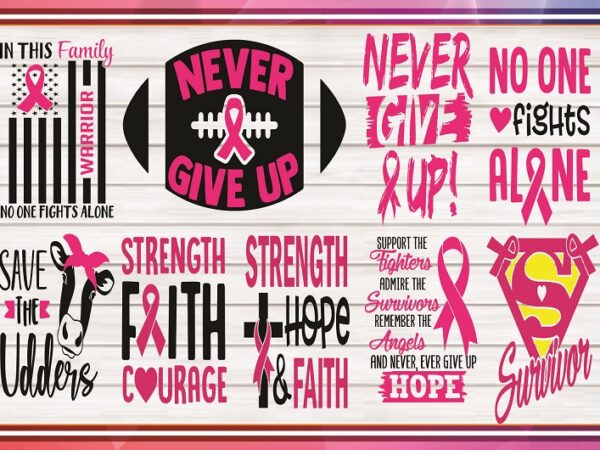 150+ designs breast cancer svg, breast cancer awareness mockup, breat cancer shirt. cancer awareness svg, cricut file, instant download cb880290315