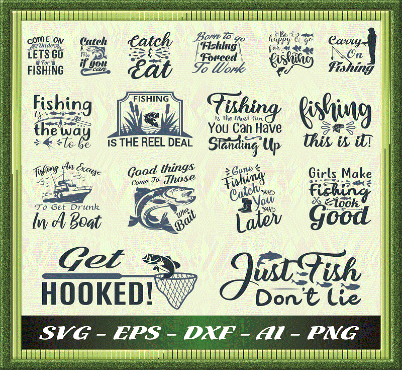 94 Fishing SVG Bundle, Shirt Fishing Quote svg, Fishing Fonts svg Bundle, Fishing Design Bundle svg, Svg Files For Cricut, Instant Download 966838786