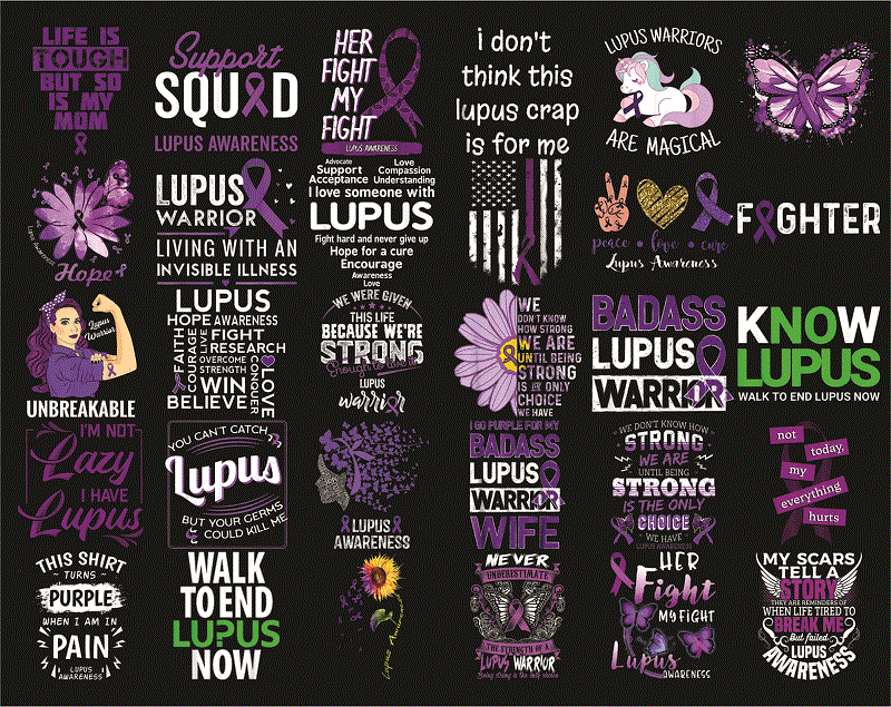 Bundle 151+ Lupus awareness png, Lupus Digital png, Warrio lupus awareness Png, In May We Wear Purple Sublimation Png, Digital Download 1010229867