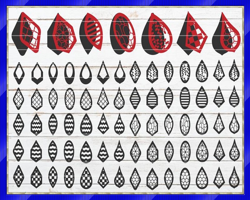 500 HUGE Earring Designs SVG Bundle, Different Earring Designs, Cuttable Leather Wood Acrylic, SVG Cut Files, Instant Digital Download 690958284