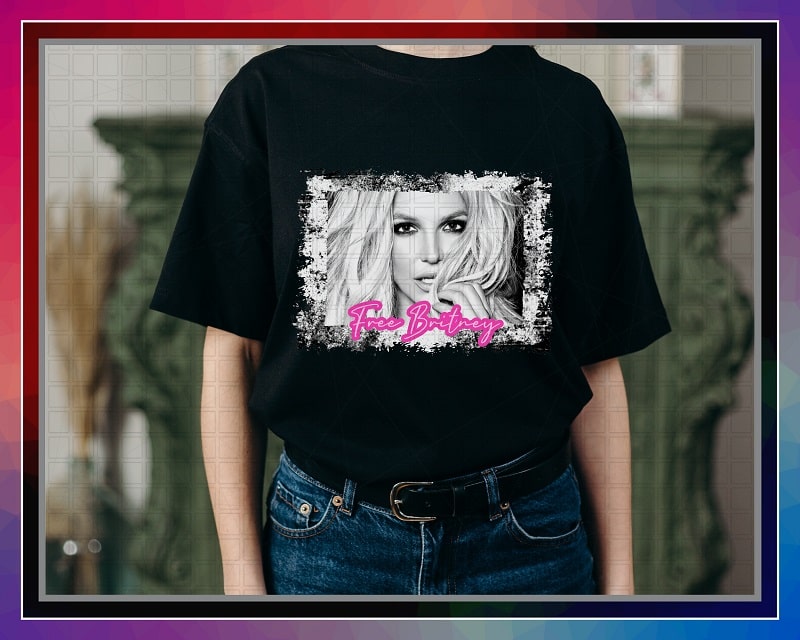 Free Britney Neon Grunge Digital Transfer PNG, Free Britney PNG, Sublimation Print and Cut, Sublimation Design, Digital Instant Download 1028085980