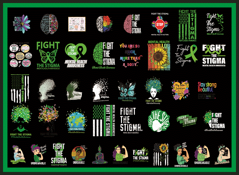 Combo 150 Fight The Stigma PNG, Bundle PNG, Mental Health PNG, Depression Awareness png, Semicolon png, Suicide Awareness, Mental Health Png 1017924287