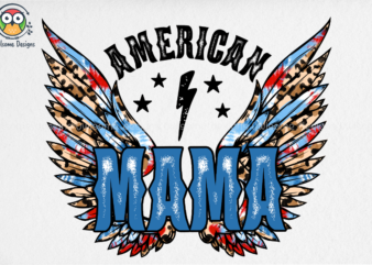 American Mama Sublimation Design