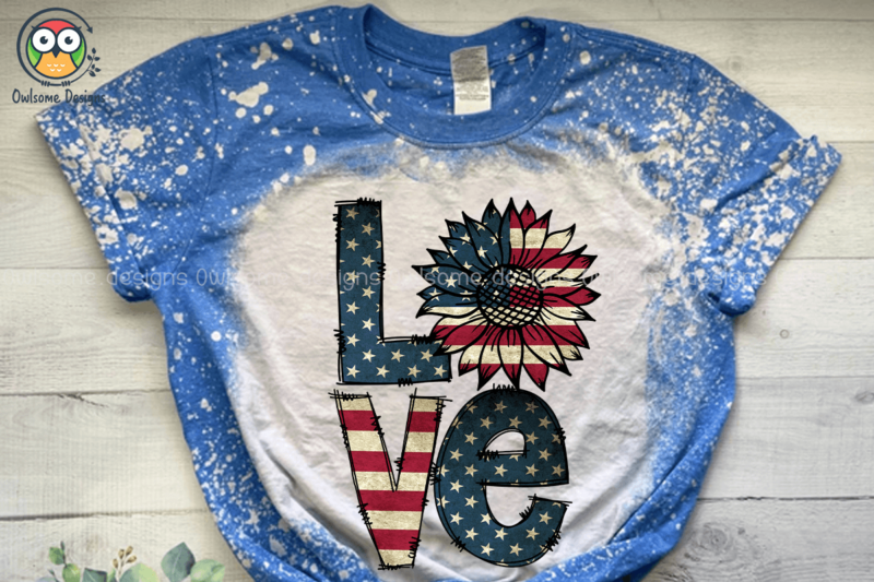 American Love Sublimation Design