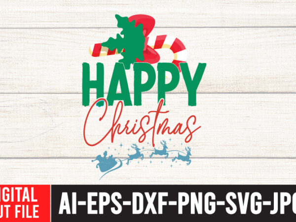 Happy christmas t-shirt design ,happy christmas svg cut file , christmas vector tshirt, christmas svg bundle , christmas svg bunlde 20 , christmas svg cut file , christmas svg design